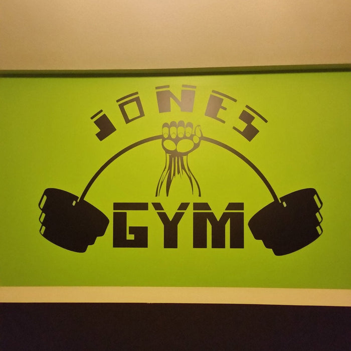 Awesome custom made wall sticker for home gym!