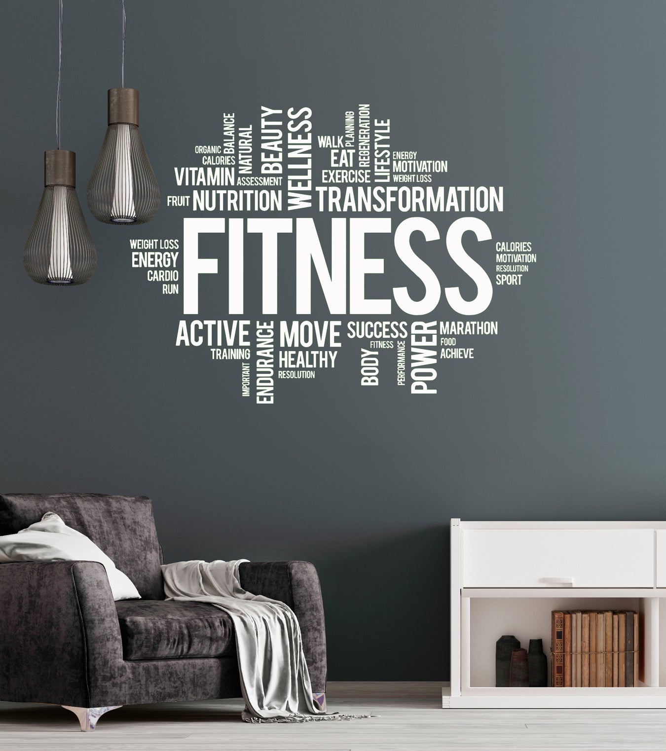 Workout Fitness Room And Gym Wall Decals