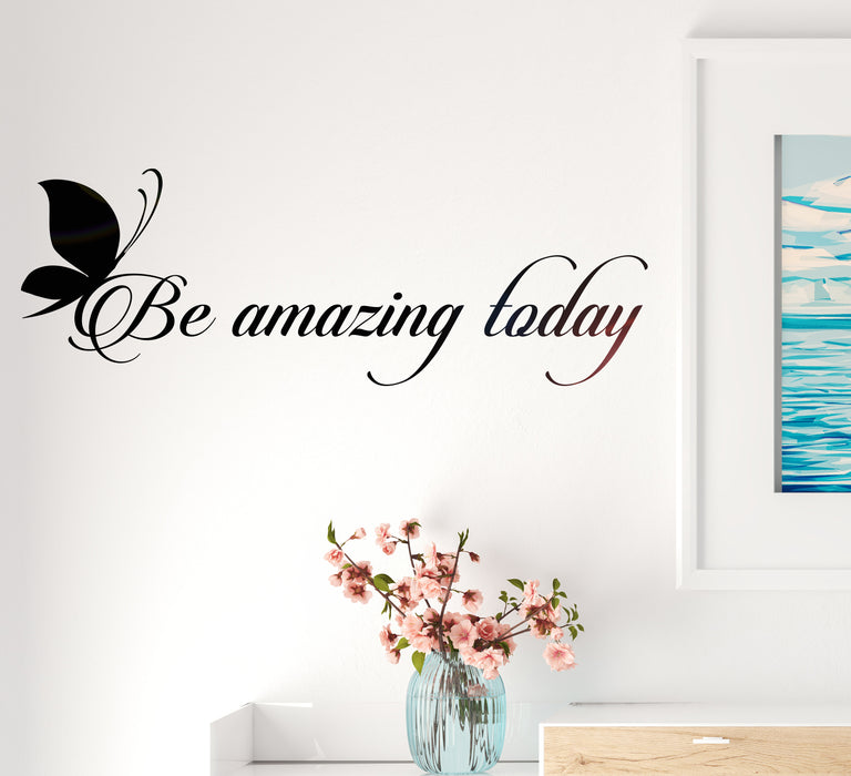 Be Amazing Today Vinyl Wall Decal Sticker Motivation Quote Living Room Words Positive Inspiring Letters 2009ig