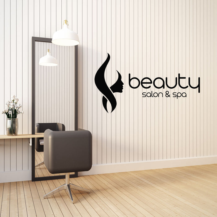 Vinyl Wall Decal Beauty Salon And Spa Relax Health Care Decor Stickers Mural (g8536)