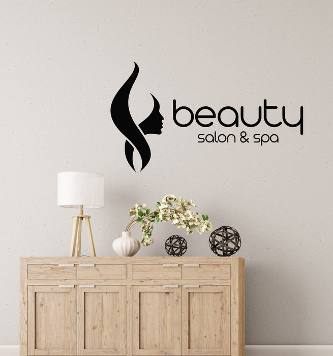 Vinyl Wall Decal Beauty Salon And Spa Relax Health Care Decor Stickers Mural (g8536)