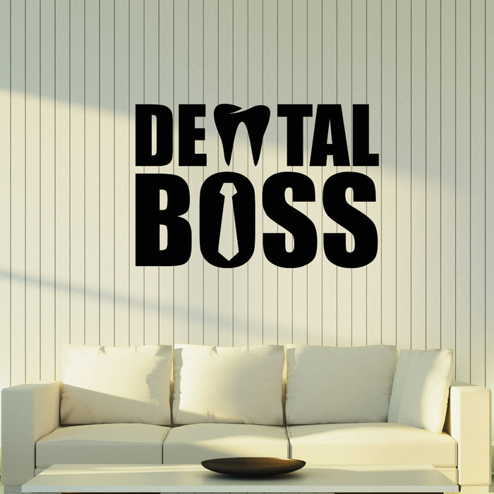 Vinyl Wall Decal Dental Boss Stomatology Dentist Clinic Tooth Stickers Mural (g8543)
