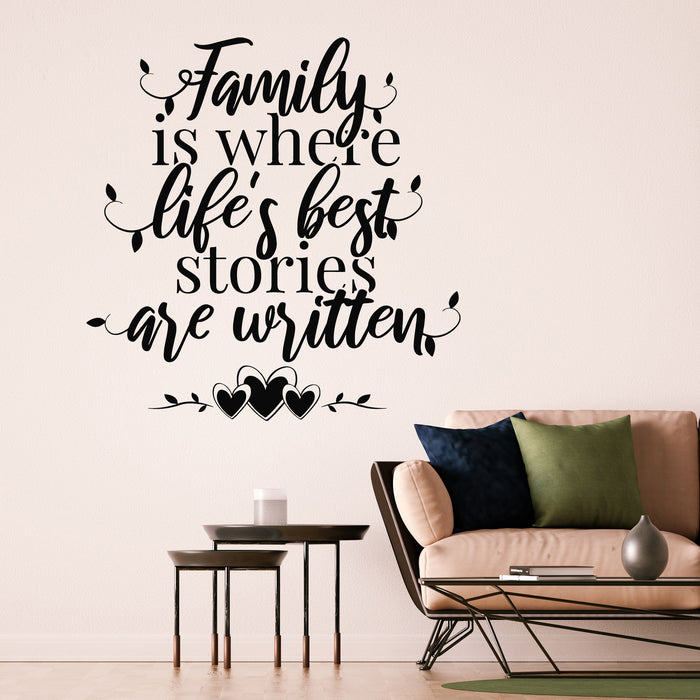 Vinyl Wall Decal  Memory Quote Family Words Inspiring Phrase Stickers Mural (g9658)