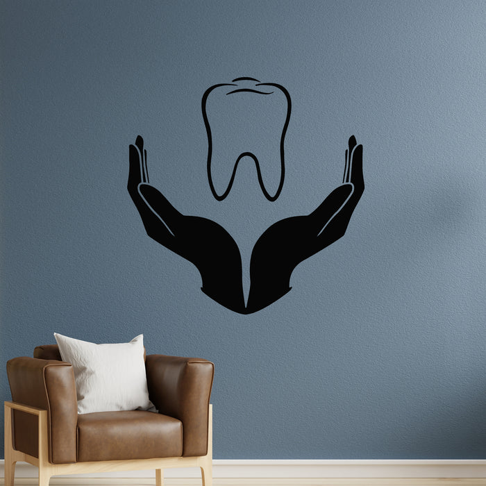 Vinyl Wall Decal Tooth Icon Dentistry Children's Dental Clinic Stickers Mural (g9739)