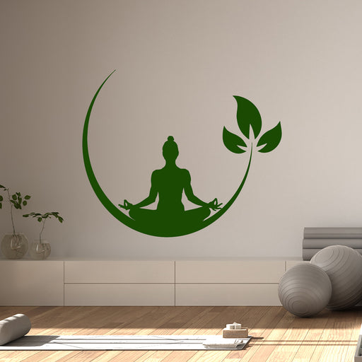 yoga buddha wall sticker decal 