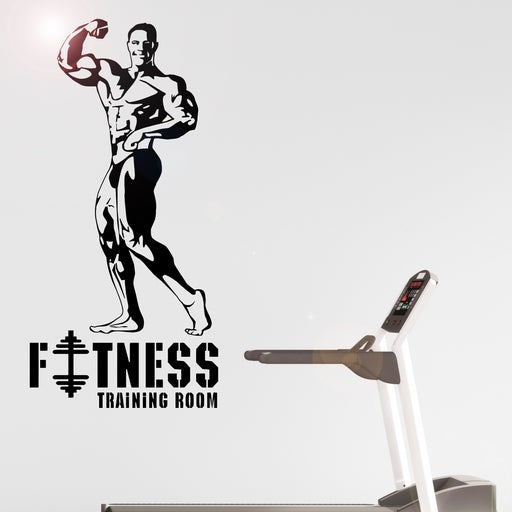 gym fitness wall sticker decal