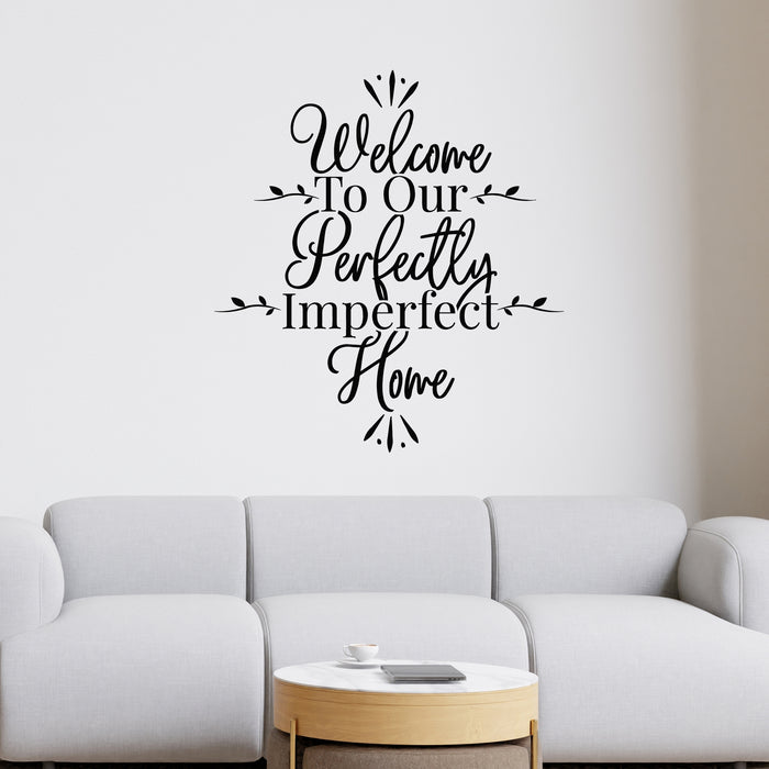 Vinyl Wall Decal Living Room Home Family Quote Welcome Decor Stickers Mural (g9087)