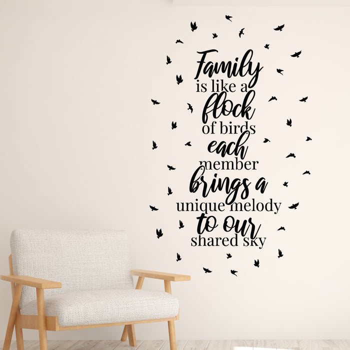 Vinyl Wall Decal Lettering Family Quote Words Living Room Inspire Stickers Mural (g9656)
