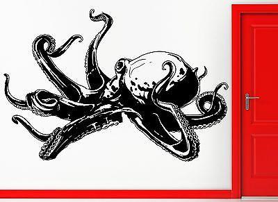 Wall Stickers Vinyl Decal Octopus Tentacles Scary Ocean Monster Decor  Unique Gift (z2318)