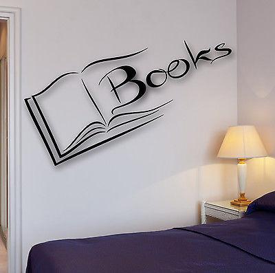 Vinyl Decal Books Wall Sticker Reading Room Library Science Decor for School University Unique Gift (ig2521)