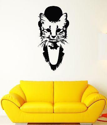 Wall Decal Cat Tuxedo Beautiful Animal Mural Vinyl Stickers Unique Gift (ed004)