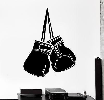 Wall Sticker Sport Box Boxing Gloves Martial Arts Fight Vinyl Decal Unique Gift (z2974)