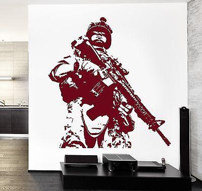 Wall Vinyl US Soldier Marine Army Military Guaranteed Quality Decal Unique Gift (z3428)