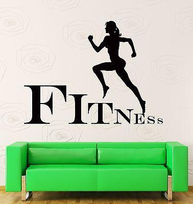 Vinyl Decal Wall Sticker Fitness Woman Girl Female Sport Cool Decor For Your Place Unique Gift (z1422)
