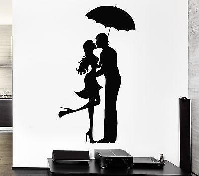 Decal Love Romantic Couple Umbrella Pop Art Cool Decor For Living Room Unique Gift (z2631)