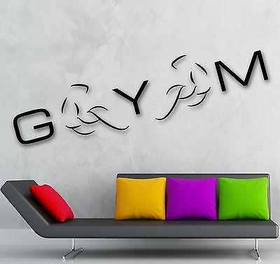 Wall Sticker Vinyl Decal Gym Muscled Fitness Sports Bodybuilding Unique Gift (ig2084)