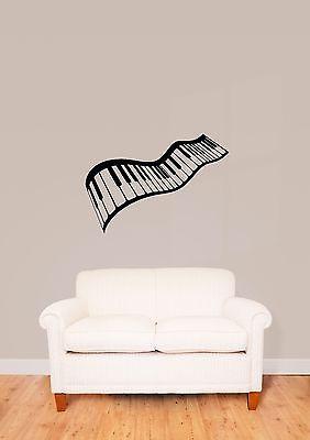 Wall Stickers Vinyl Decal Piano Music Keys Excellent Decor Unique Gift (ig985)