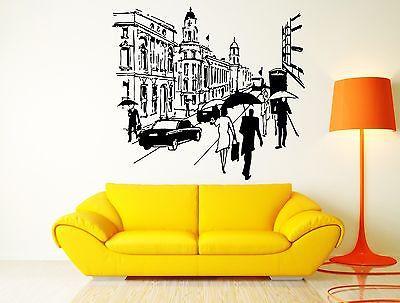 Wall Decal London England English Europe Travel Decor For Bedroom Unique Gift (z2640)