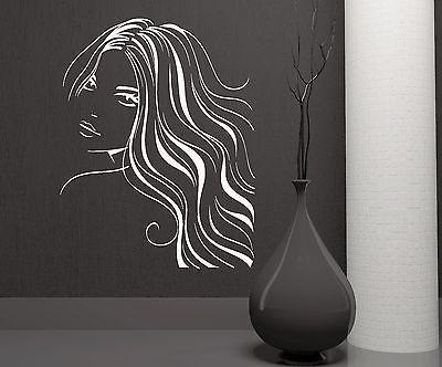 Wall Stickers Sexy Woman Beauty Salon Hair Barber Art Mural Vinyl Decal Unique Gift (ig1917)