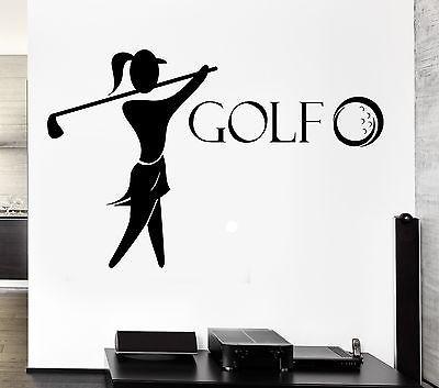 Wall Decal Golf Player English Sports Vinyl Stickers Art Mural Unique Gift (ig2545)