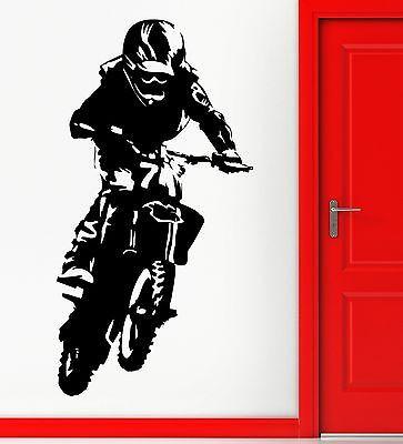 Vinyl Decal Motocross Motorcycle Bike Biker Decor Wall Stickers (z2275)