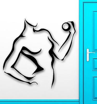 Wall Sticker Vinyl Decal Girl Fitness Gym Healthy Lifestyle Sport Unique Gift (ig2004)