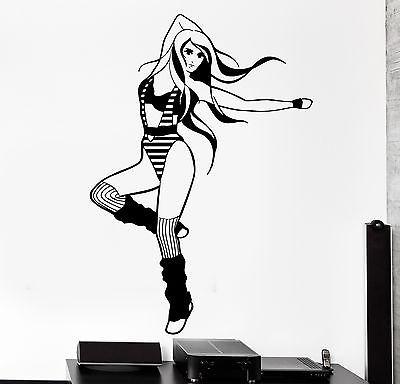 Wall Sticker Sport Fitness Girl Hot Sexy Dancing Dance Vinyl Decal Unique Gift (z3001)