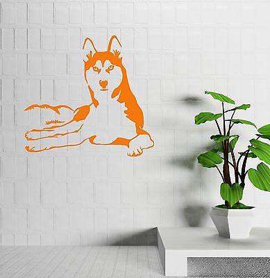 Wall Stickers Vinyl Decal Husky Dog Animals Pets Veterinary Unique Gift (ig1341)