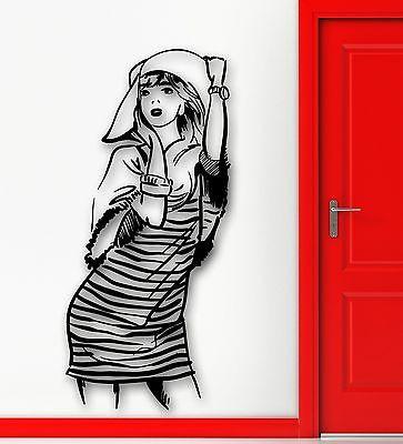 Wall Sticker Vinyl Decal Hot Sexy Girl Style Fashion Room Decor Unique Gift (ig1825)