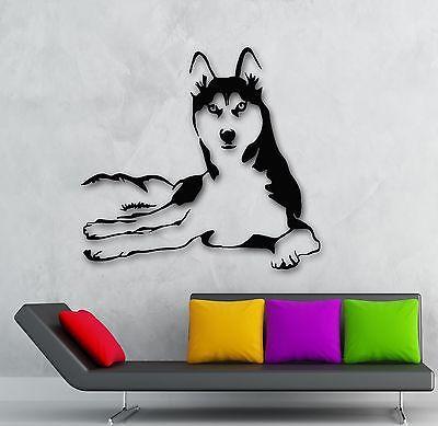 Wall Stickers Vinyl Decal Husky Dog Animals Pets Veterinary Unique Gift (ig1341)