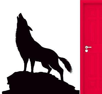 Wall Sticker Wolf Animal Predator Forest Decal For Living Room Decor Unique Gift (z2560)