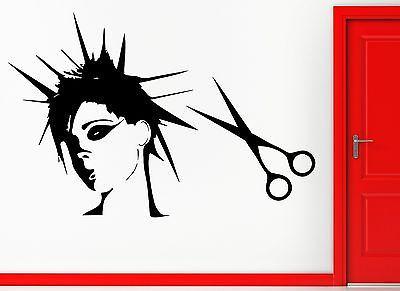 Hair Beauty Spa Salon Barbershop Girl Decor Wall Stickers Vinyl Decal (z2247)