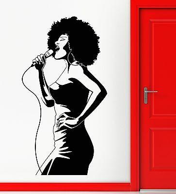 Wall Stickers Vinyl Decal Hot Sexy Girl Black Lady African Singer Unique Gift (ig2300)