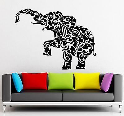Wall Sticker Vinyl Decal Elephant Animal Pattern for Kids Room Decor Unique Gift (ig2198)