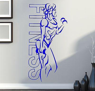 Vinyl Decal Wall Sticker Fitness Body Girl Gym Sport Workout Decoration Unique Gift (z1648)