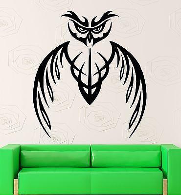 Wall Stickers Vinyl Decal Owl Bird Abstract Tribal Mascot Living Room Unique Gift (ig2263)