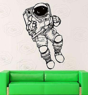 Wall Stickers Vinyl Decal Spaceman Astronaut Space Universe Living Room Unique Gift (z2169)