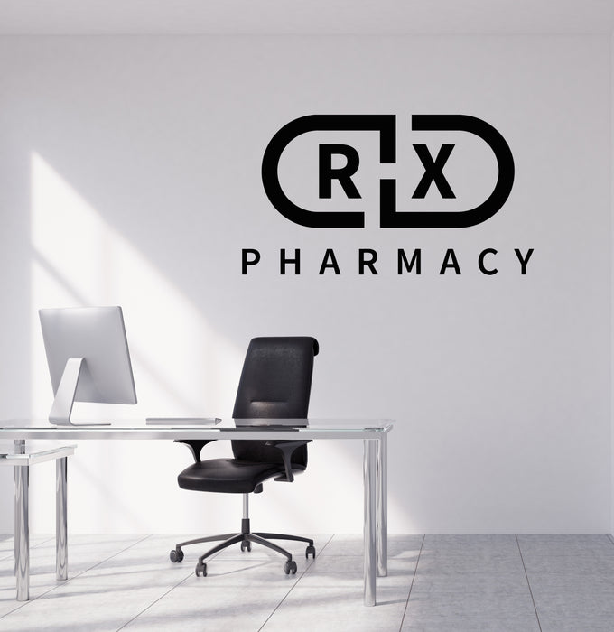 Vinyl Wall Decal Pharmacy Store Health Care Healthcare Chemist's Shop Stickers Mural (g8230)