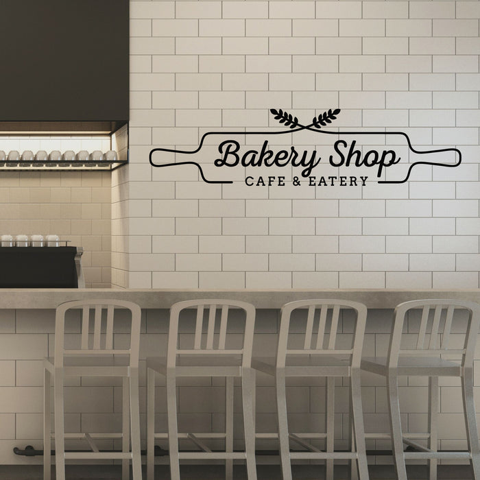 Vinyl Wall Decal Rolling Pin Bakery Shop Cafe Eatery Baking Stickers Mural (g8380)