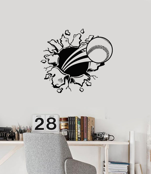 Vinyl Wall Decal Baseball Ball Funny Room Decoration Sports Art Stickers Mural (ig5586)