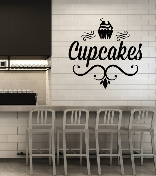 Vinyl Wall Decal Cupcakes Bakery Products Candy Store Dessert Stickers Mural (g7393)