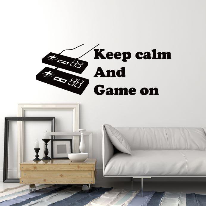 Vinyl Wall Decal Gamer Quote Gaming Art Video Game Room Decoration Stickers Mural (ig5262)