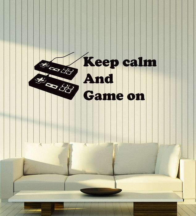 Vinyl Wall Decal Gamer Quote Gaming Art Video Game Room Decoration Stickers Mural (ig5262)