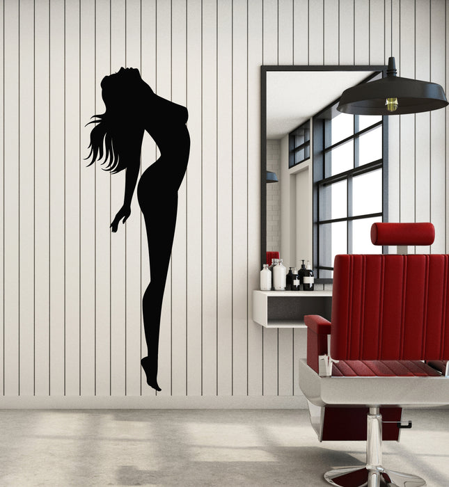 Vinyl Wall Decal Slim Girl Silhouette Sexy Beauty Massage Salon Stickers Mural (g1379)