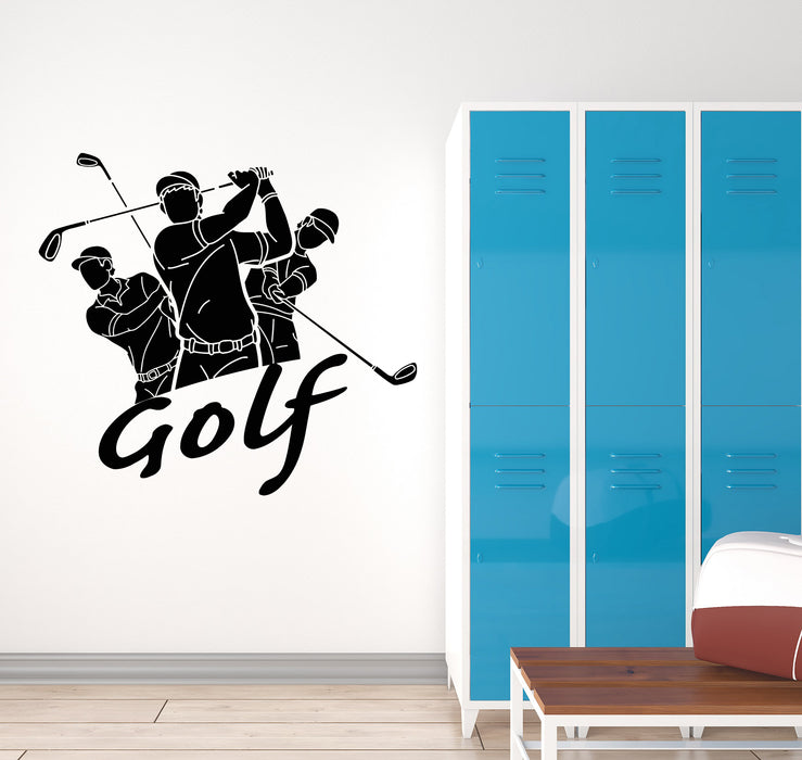 Vinyl Wall Decal Golf Game Player Sport Club Hobby Golfer Stickers Mural (g3405)