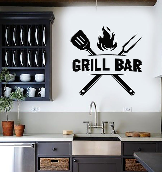 Vinyl Wall Decal Cooking Fresh Meat Special Grill Menu Steak Stickers Mural (g7656)