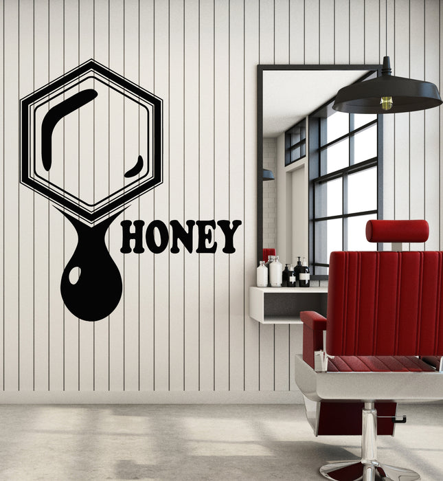 Vinyl Wall Decal Honey Mirror Beauty Spa Salon Decoration Stickers Mural (g6393)