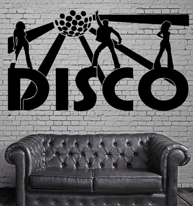 Disco Wall Stickers Music Night Club Party Nightclub Dance Vinyl Decal Unique Gift (ig1321)