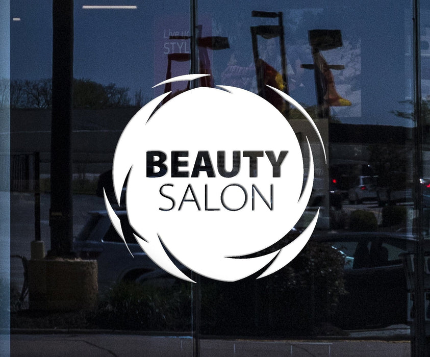 Window Vinyl Decal Beauty Salon Quote Wall Sticker Hair Spa Woman Salon Logo Barbershop Unique Gift (ig2453w)
