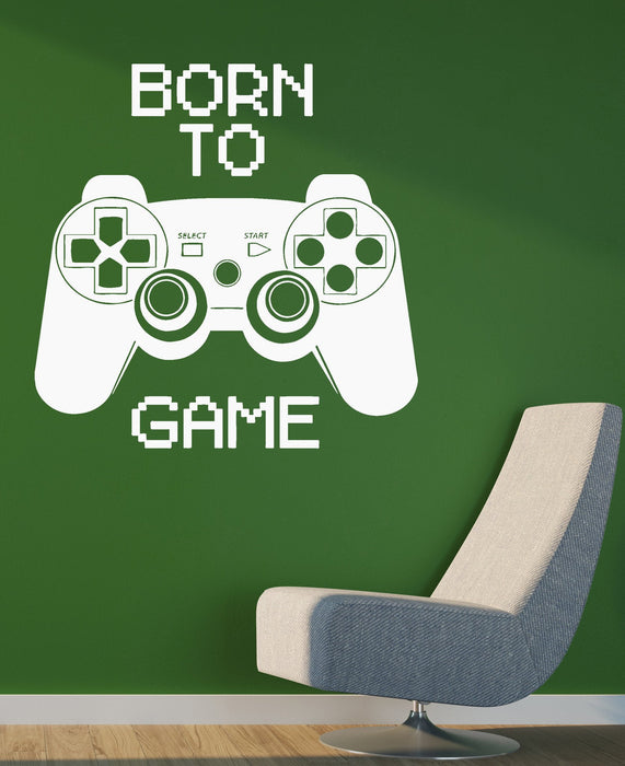 Vinyl Decal Quote Video Game Computer Joystick Gaming Teen Boys Room Wall Stickers Unique Gift (ig2752)